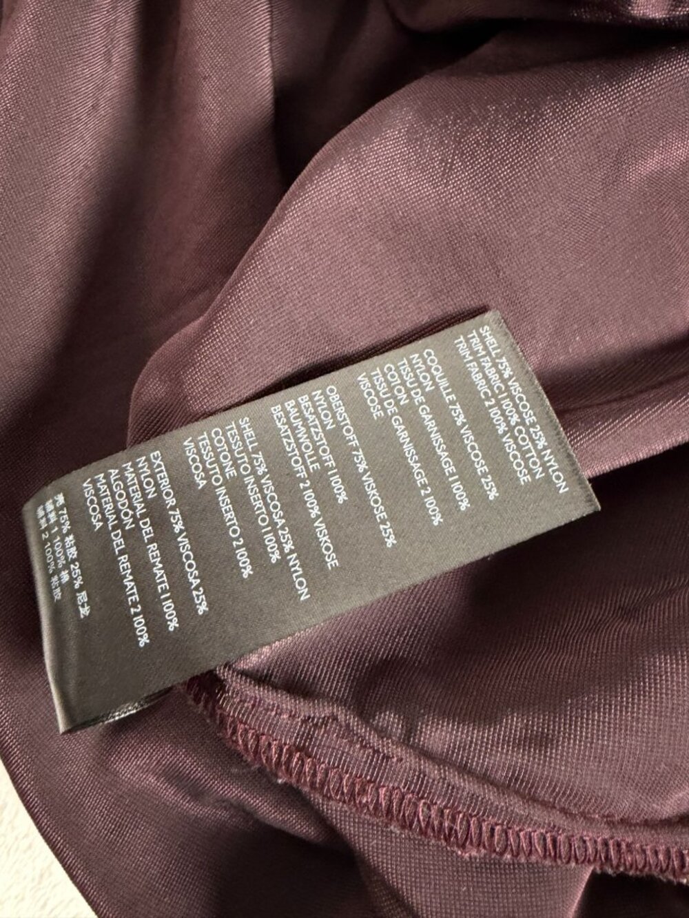 Maeve by Anthropologie Karina Velvet Button Down Shirt Burgundy Metallic Size 10 - Picture 6 of 9